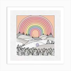 Rainbow In The Sky 2 Art Print