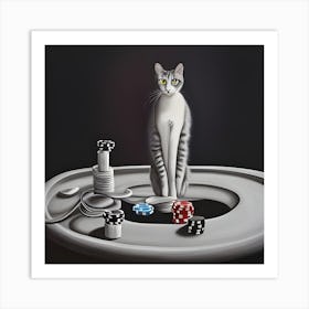 El Gato Gamble Art Print