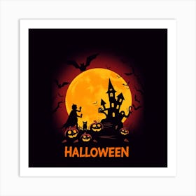 Halloween Night 1 Art Print