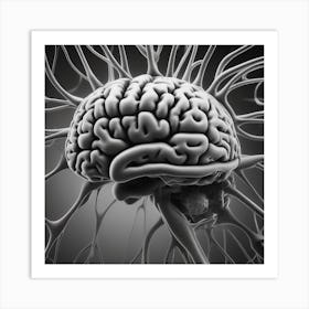 Brain — Stock Photo 1 Art Print