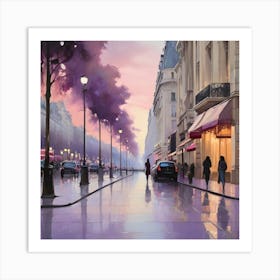 Paris At Dusk.3 2 Art Print