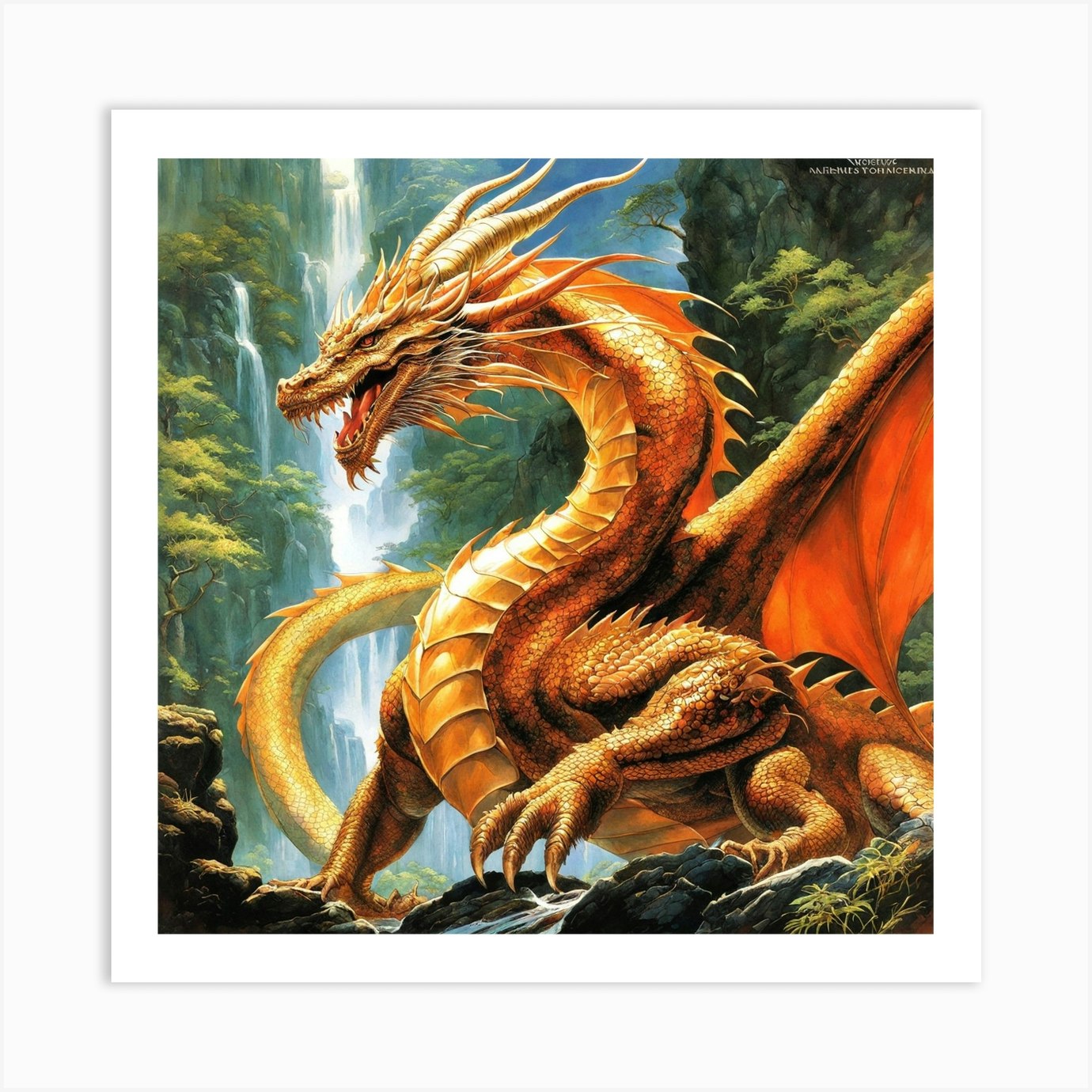 Diamond Painting - Golden Dragon 