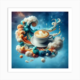 Coffee And Clouds 2 Art Print