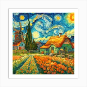 Van Gogh style, Harmony 3 Art Print