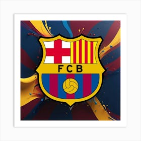 FC Barcelona Logo Wall Art 30 Art Print