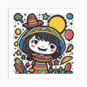 Mexican Girl Art Print