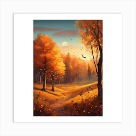 Autumn Forest 5 Art Print