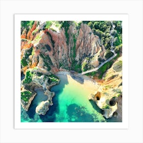 Praia Do Camilo, Algarve, Portugal Art Print