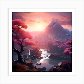 Asian Landscape Art Print