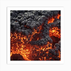 Lava texture 15 Art Print