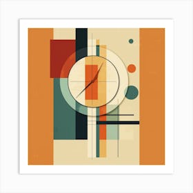 Abstract Clock Canvas Print Art Print