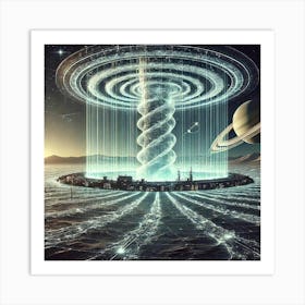 Stellar Veil Resonance Technology 1024x1024 Art Print