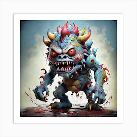 Zombie Demon Art Print