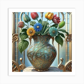 Vase Unique And Rare Decorative Antique 16 Art Print