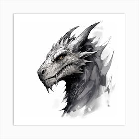 Dragon Head Art Print