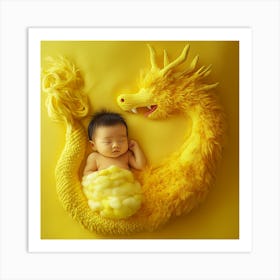 Dragon Baby Art Print