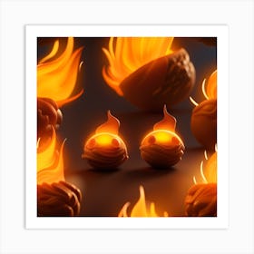 Fireballs Art Print