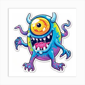 Monster Sticker 2 Art Print