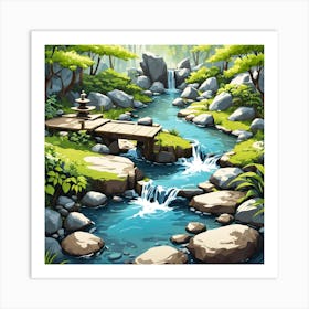 Asian Landscape Art Print