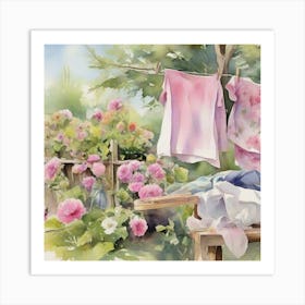 Laundry Day Art Print 1 Art Print