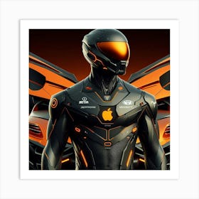 Futuristic Android 2 Art Print