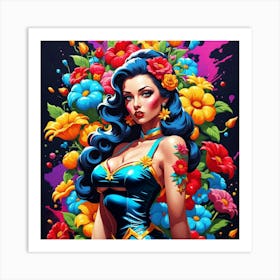 Pinup Girl Art Print