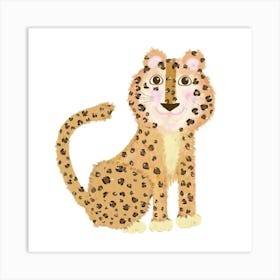 Sweet Sitting Leopard 1 Art Print