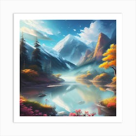 Mountain Lake 10 Art Print