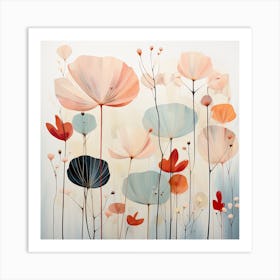 Abstract Floral Painting 5 Art Print