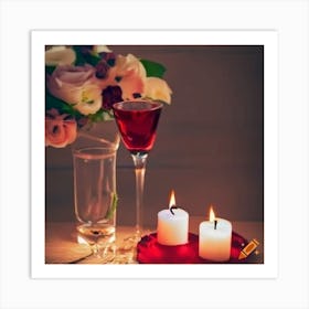 Craiyon 234016 Romantic Dinner Art Print