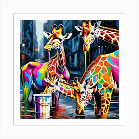 Giraffes Art Print