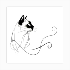 Siamese Cat Art Print