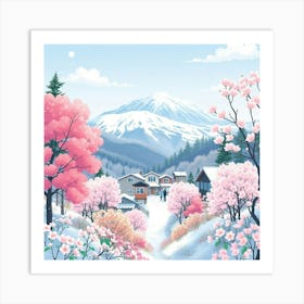 Sakura Blossoms 3 Art Print