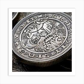 British Silver Coins Art Print