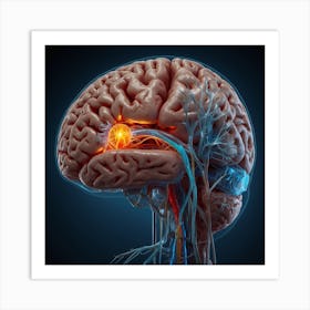 Human Brain Art Print