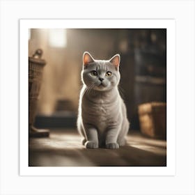 British Shorthair Cat 13 Art Print