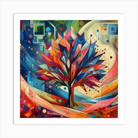 Abstract Tree Of Life Art Print