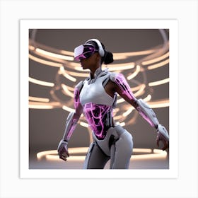 Futuristic Woman 41 Art Print