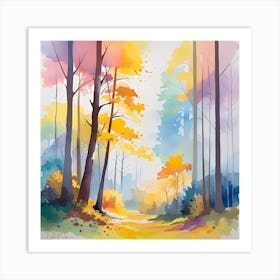 Autumn In The Woods 8 Art Print