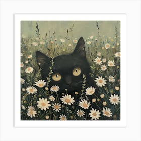 Cat Fairycore Painting 2 Art Print