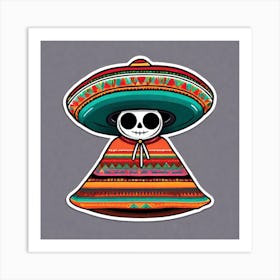 Mexican Skull 7 Art Print