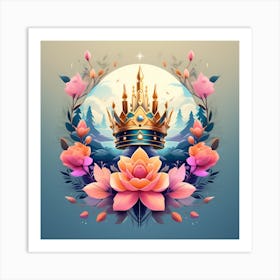 Crown Of Flowers Art Print