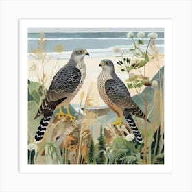 Bird In Nature Eurasian Sparrowhawk 1 Art Print