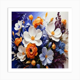 Paper Flowers Art Print