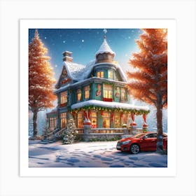 Christmas House 164 Art Print