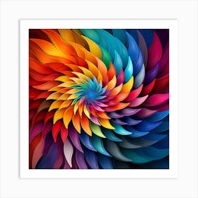 Abstract Colorful Background Art Print