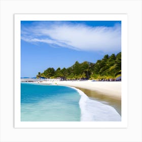 White Sand Beach 1 Art Print