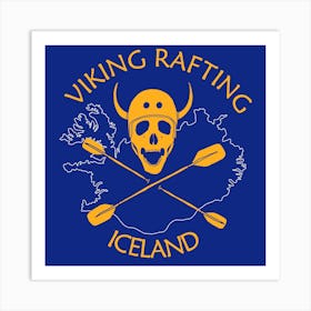 Viking Rafting Art Print