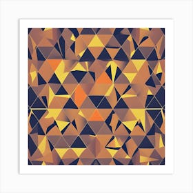 Abstract Triangles 2 Art Print