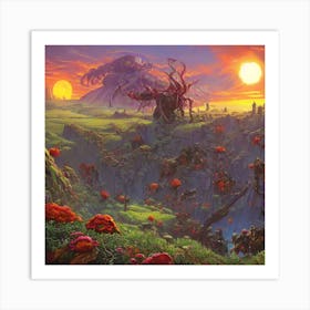 Magic landscape Art Print